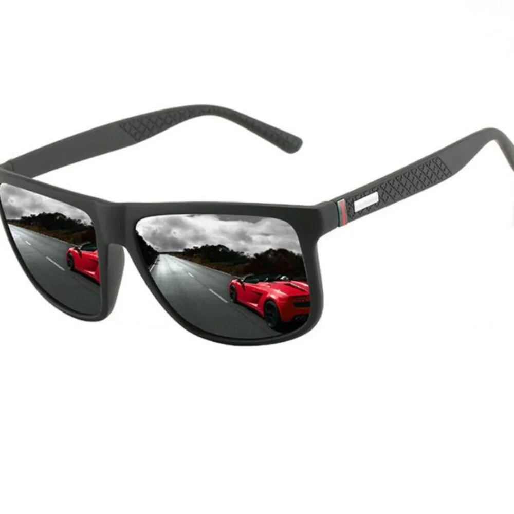 Polarized‎ Sport Men Sunglasses Outdoor Silver Mirror Lens Beach Shades Fishing